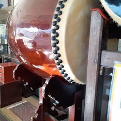 ②二尺太鼓 台付 【引取限定】