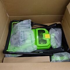 【恵庭】冬に向けて！greenworks 充電式コードレス電動除雪機　80V　未使用　開封品の画像
