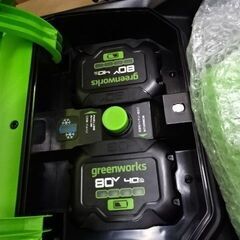 【恵庭】冬に向けて！greenworks 充電式コードレス電動除雪機　80V　未使用　開封品の画像