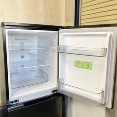 SHARP シャープ 2ドア ノンフロン冷凍冷蔵庫 SJ-D15H-H マットダークグレー 2022年製 152L つけかえどっちもドア 単身 一人暮らしの画像