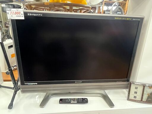 【リサイクルショップどりーむ鹿大前店】No.693　TV　テレビ　37インチ　SHARP　2008年製　リモコン付き