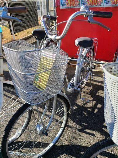 ★店頭にて試乗可★ J6542　シティサイクル　SOUTHERNPORT　シルバー　24インチ　オートライト　簡易クリーニング済　【リユースのサカイ柏店】　 中古自転車 　流山市 中古自転車 松戸市 中古自転車 我孫子市 中古自転車 船橋市 中古自転車 守谷市 中古自転車 取手市 中古自転車