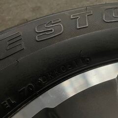 背面スペアタイヤに！FJクルーザー純正アルミホイール！ブリヂストン デューラーH/T 684Ⅱ 265/70R17付き！1本のみです！の画像