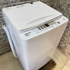 【美品】大阪送料無料★3か月保障付き★洗濯機★ハイセンス★5.5kg★2022年★HW-55E2W★S-239