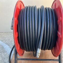 高圧洗浄機 ホース　約70m　リールドラム ホースリール　中古　...