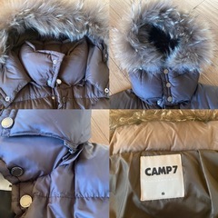 CAMP7☆ファー付き ダウンジャケット☆Sの画像