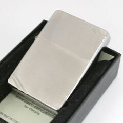 ZIPPO ダイゴナルライン 1937復刻 レプリカ サテーナ 2018年製 PAT.2032695 ヘアライン仕上げ 火花確認 ケース付 札幌市 清田区 平岡の画像