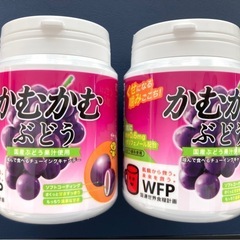 【お譲り先決定】かむかむぶどう120ｇ入×2個 チューイングキャンディの画像