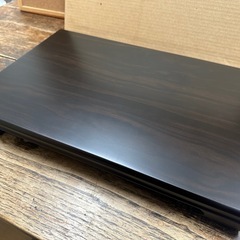 【塩尻市引き取り限定】唐木　花台　黒檀　未使用品　高さ5×横42×奥行28(cm)の画像