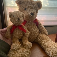 【美品】【お値下げ】テディベアぬいぐるみ🧸2つセットの画像