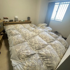 西川寝具　ダブル高級羽毛布団