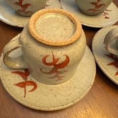 陶器製マグカップ4個セットの画像