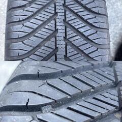 タ4 GOOD YEAR Vector 4Seasons Hybrid 205/65R15 2022年 バリ山 4本セット スタッドレス兼用の画像
