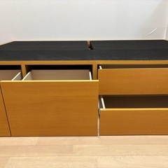 収納付きベッドフレームを差し上げます！