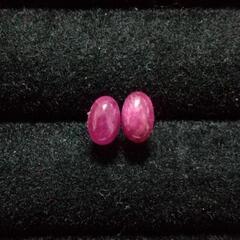 天然石ピアス 天然ルビー