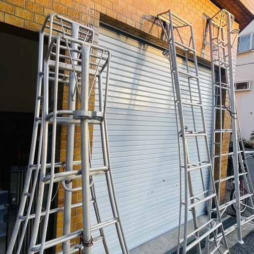 園芸三脚 三脚脚立 庭木 剪定 造園 収穫 職人用 プロ用 300cm 、270cm、220cm、200cm
