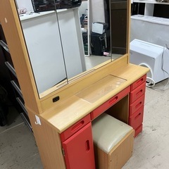 K2501-327 三面鏡 ドレッサー キズ 汚れあり シール残...