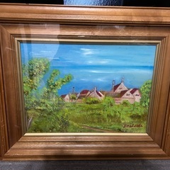 画家　2作品　額縁　絵の画像