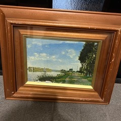 画家　2作品　額縁　絵