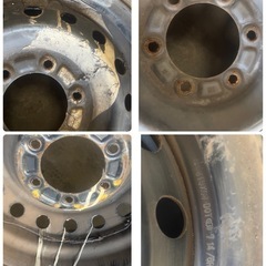 ★6穴ホイール付き　215/70R15 LT スタッドレスタイヤ！ハイエース　ダイナ　カムロード　キャラバンの画像
