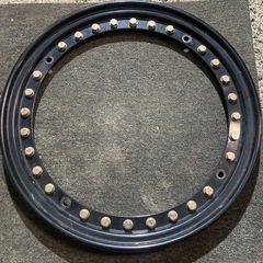 デリカD5エクストレイルなどに ビートロック風メタルロック スチールホイール 16×7J 5H114.3PCD +15 4本 レンコンホイール　オーバーフェンダー バーフェンの画像