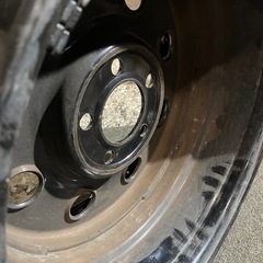 デリカD5エクストレイルなどに ビートロック風メタルロック スチールホイール 16×7J 5H114.3PCD +15 4本 レンコンホイール　オーバーフェンダー バーフェンの画像
