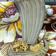 ☆置物　宝船・七福神　中古品　の画像