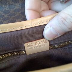 ★ジモティ割あり★ CELINE マカダムショルダーバック ブラウン W30×D11×H27  TC6927の画像