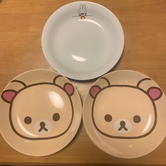 リラックマ　ミッフィー　お皿　3枚