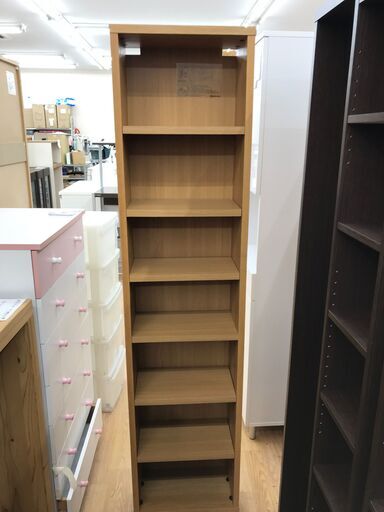 ★ジモティ割あり★ 良品計画 オーク材　木製収納棚 ナチュラル H180×W40×D22 クリーニング済み KJ7783