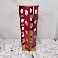 値引き 21550  回転式本棚　回転コミックラック　5段    ◆大阪市内・東大阪市他 6,000円以上ご購入で無料配達いたします！◆ ※高槻・枚方方面◆西宮・尼崎方面◆生駒方面　それぞれ条件付き無料配送あり！            の画像
