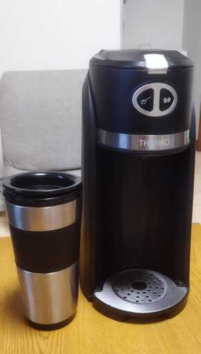 「THANKO」コーヒーメーカー、コーヒーグラインダー機能付き、タンブラー付き
