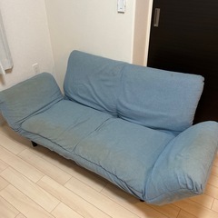 TWO-ONE STYLE ソファ　2.5人掛け　ブルー
