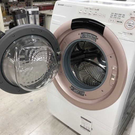 安心の1年間保証付き！ドラム式洗濯乾燥機SHARP7.0kg/3.5kg2022年製【トレファク堺福田店】