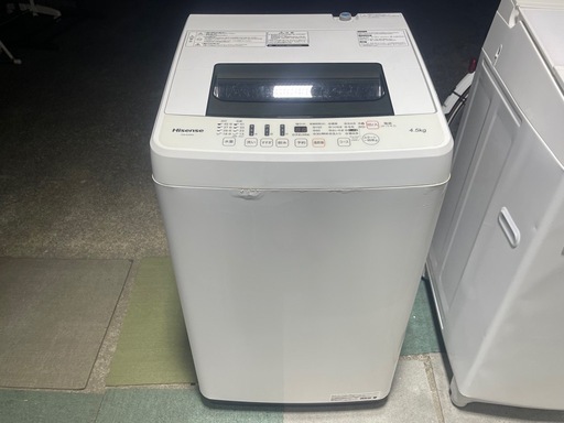 【リサイクルサービス八光】2018年製　ハイセンス 4．5kg全自動洗濯機 エディオンオリジナル ホワイト HW-E4502