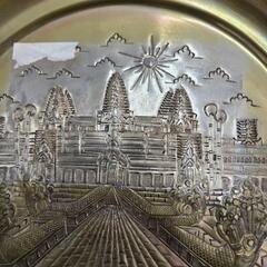 カンボジア土産の飾り皿の画像