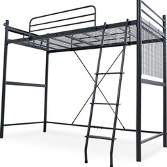 引き渡し相手決定　LOWYAコンセント付きロフトベッド(セミダブル) セミダブルベッド付の画像