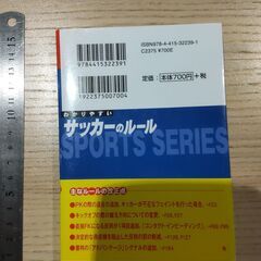 サッカーのルール本の画像