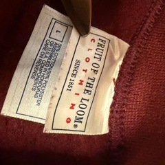 FRUIT OF THE LOOM 90’s ラグランスリーブ 無地 Lサイズの画像