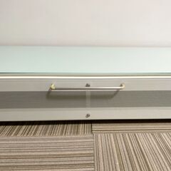 M192 LIMPIA テレビ台 テレビボード W155 ガラス扉・ガラストップ