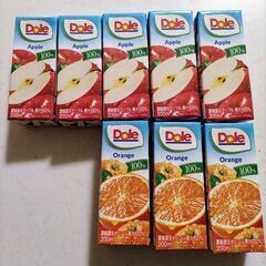 ジュース　オレンジ、アップル