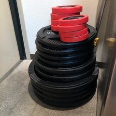 ウェイト　プレート160kg+α  とバーの画像
