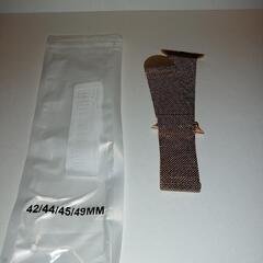 お値下げ Apple watch対応45mmゴールドメッシュステ...