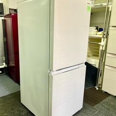 北九州市内配送無料　保証付き 冷蔵庫 ホワイト系 SJ-D15G-W [152L /2ドア /右開き/左開き付け替えタイプの画像