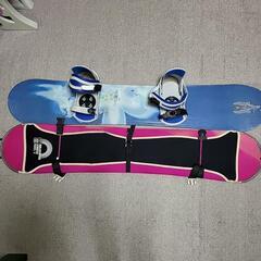 スノーボードバインディングケース付き