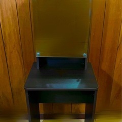 【未使用品】鏡台/ドレッサー/棚付き/鏡の画像