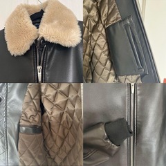 ZARA レザー　ジャケット　フェイクレザー　合皮　厚手　ザラの画像