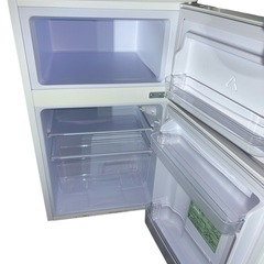 【超美品‼️】 冷凍冷蔵庫 81L コンパクト 小型 AF81-W NRSD-8A-B アイリスオーヤマ 節電 省エネ 節電対策　冷蔵庫 一人暮らし 安いの画像