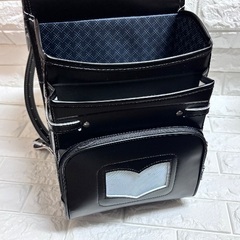 新品❤️ランドセル 黒 軽量 防水加工 自動ロック A4フラットファイル対応 牛革の画像