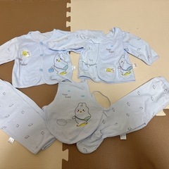 未使用　新生児〜59cm　7点セット　帽子付き